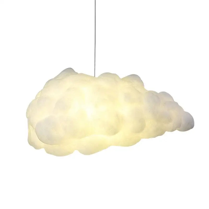White Cotton Pendant Light