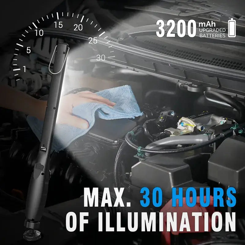 Black LED Clip Work Light