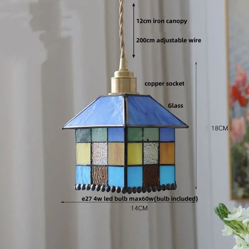 Glass Cube Pendant Light