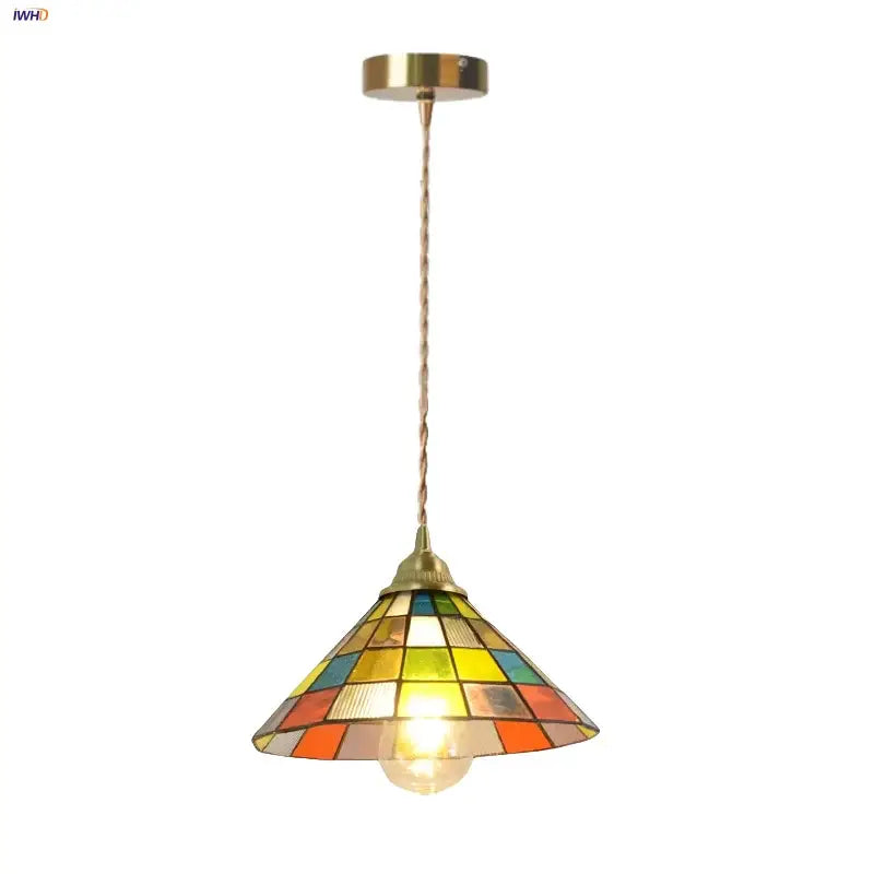 Glass Cube Pendant Light