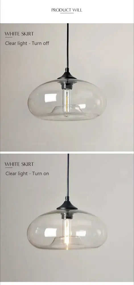 Amber Gray LED Pendant Light