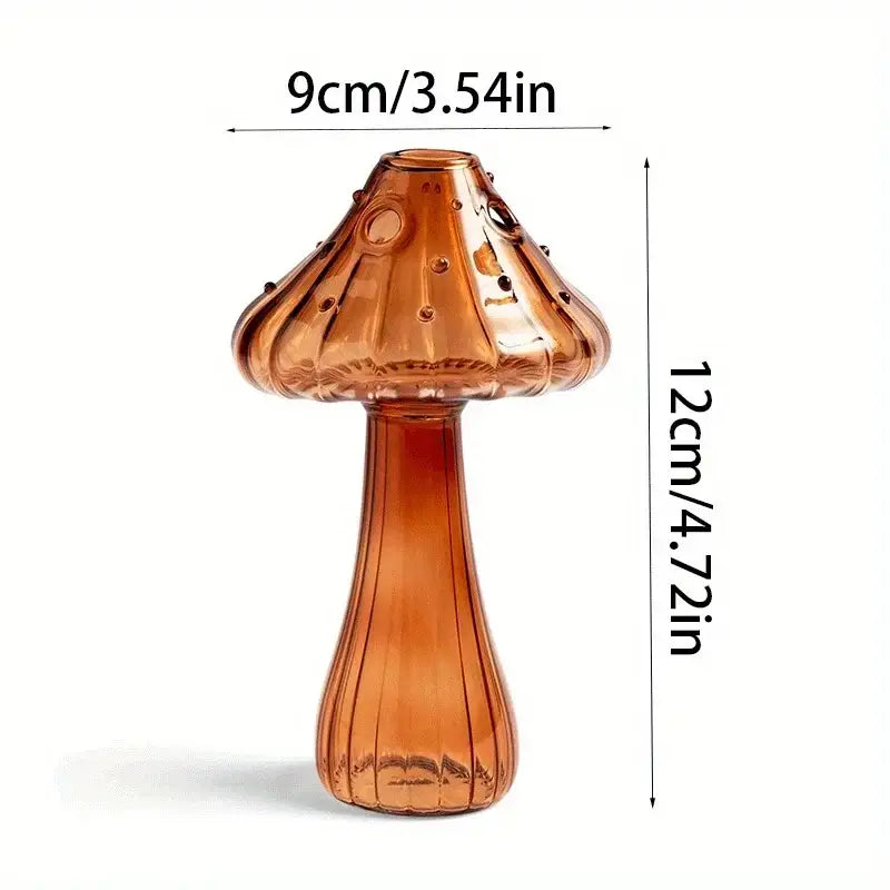 Gradient Glass Mushroom Vase