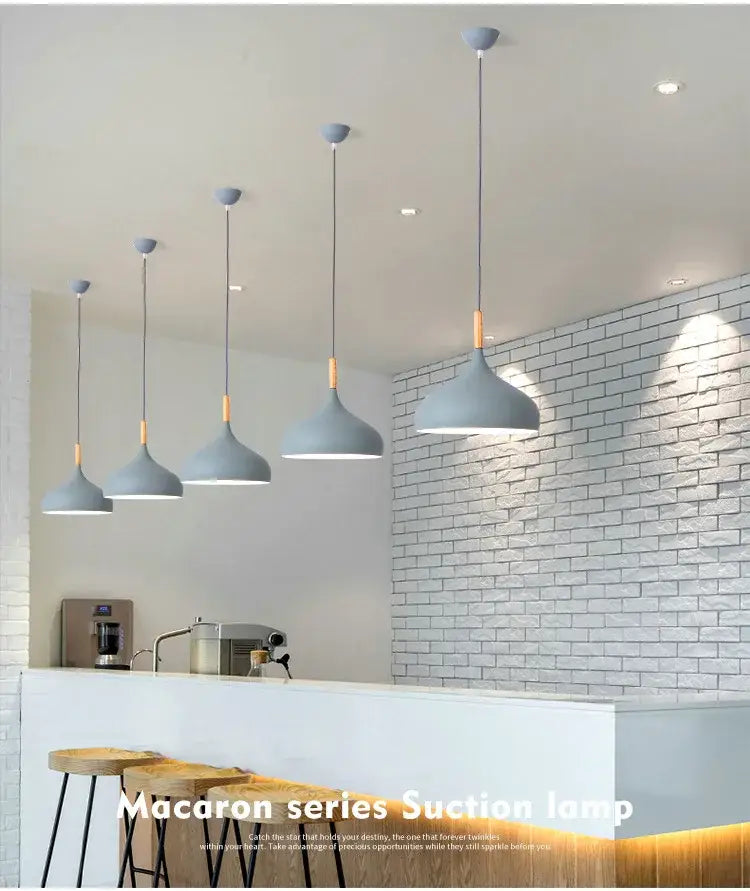 Industrial Brass Pendant Light