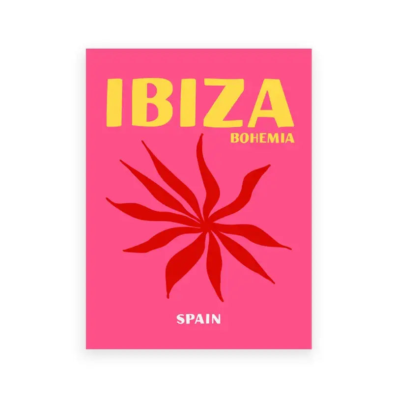 Pink Yellow Travel Poster