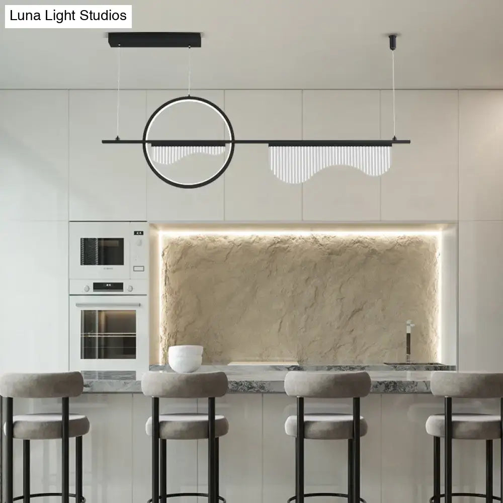 Black Geometric Pendant Light