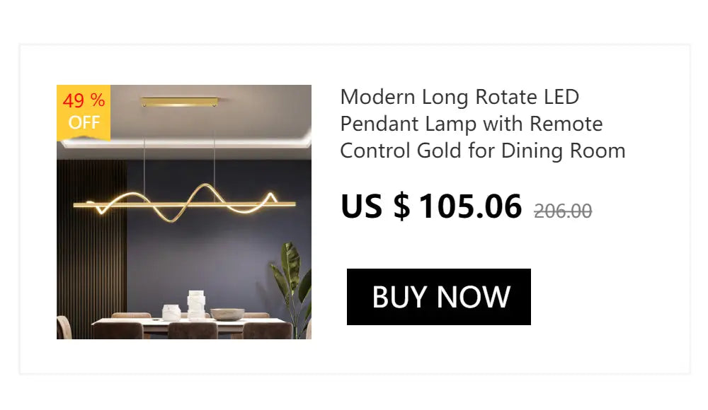 Gold Curved LED Chandelier 60-200cm