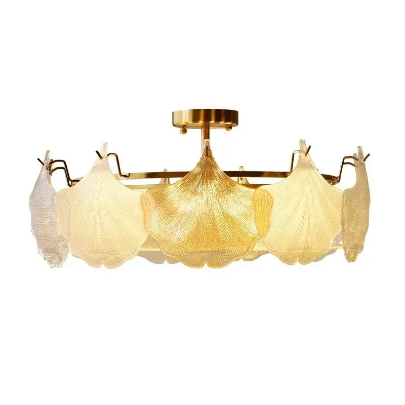 Gold Leaf LED Chandelier