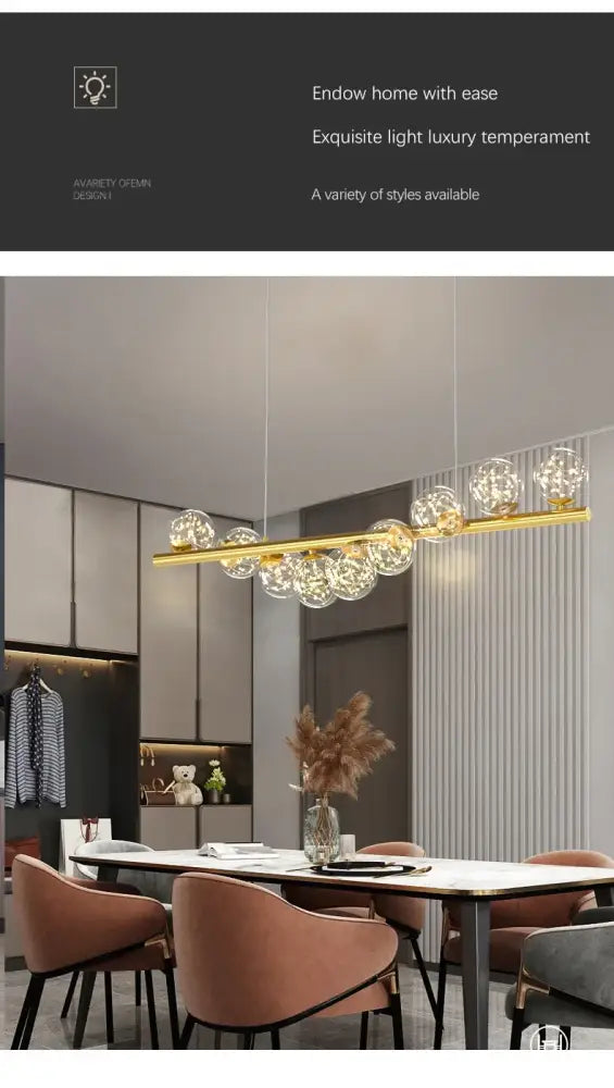 Gold Glass Ceiling Chandelier