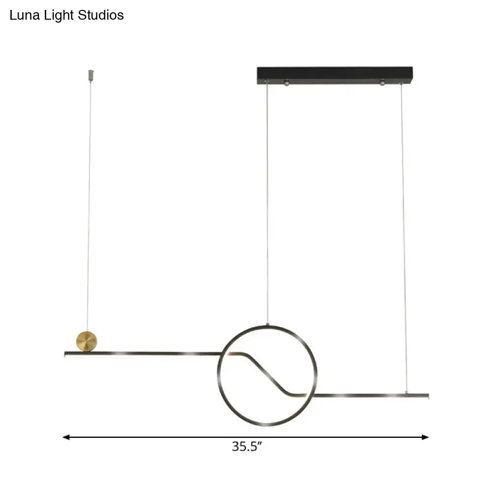 Black Island Pendant Light