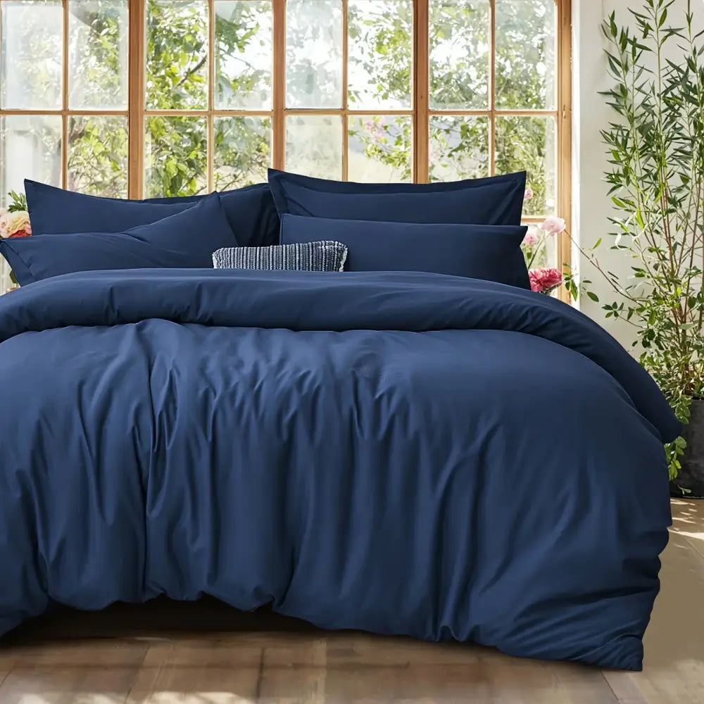 Black Satin Duvet Set