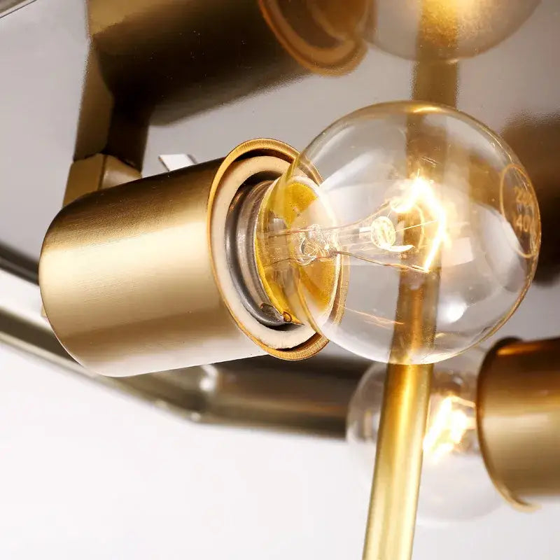 Brass Octagonal Ceiling Lamp