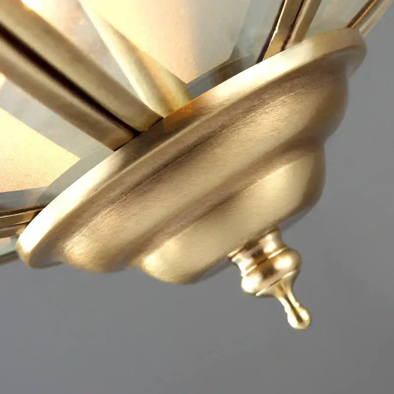 Brass Scrollwork Ceiling Light