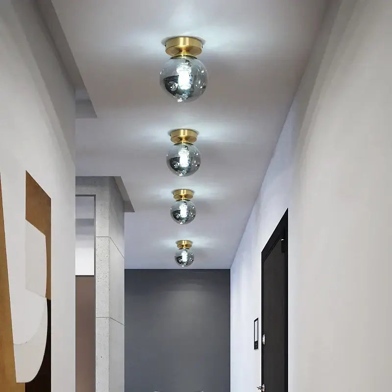 Copper LED Ceiling Lamp