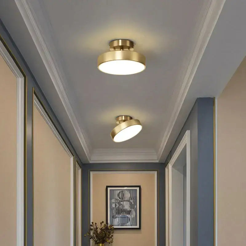 Copper LED Ceiling Lamp