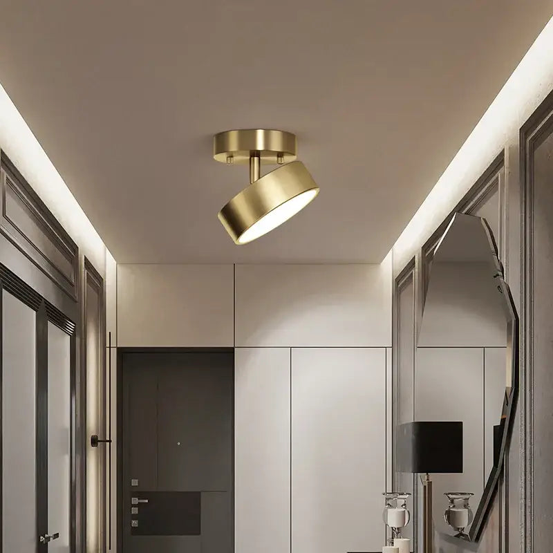 Copper LED Ceiling Lamp