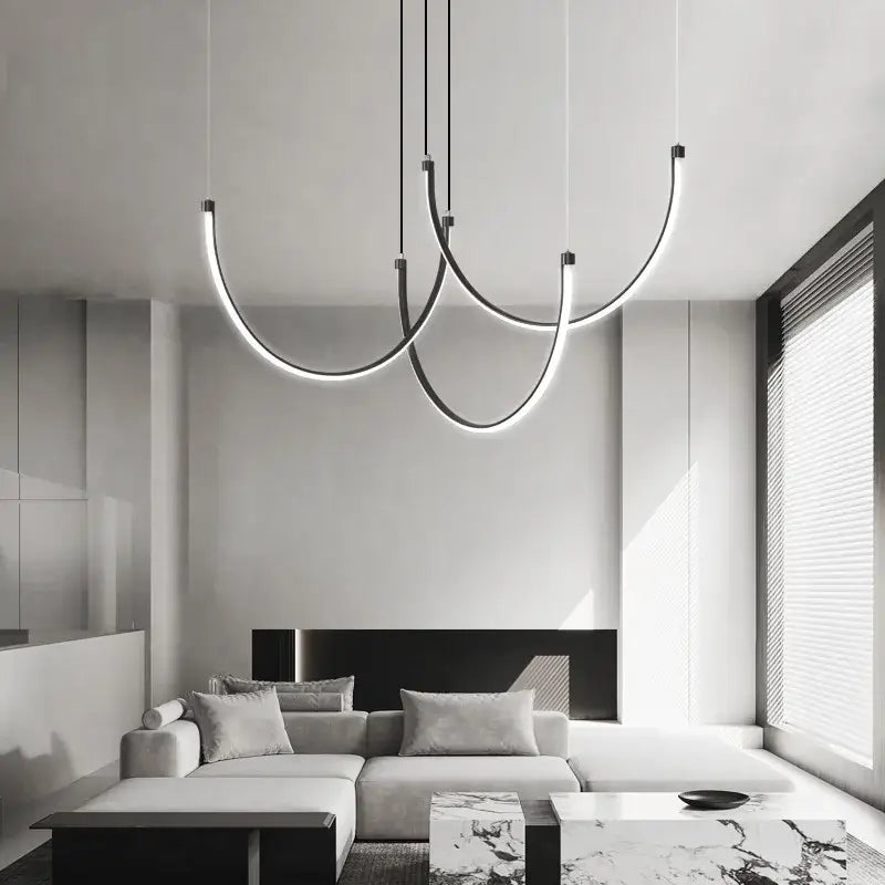 Copper Nordic Chandelier Light