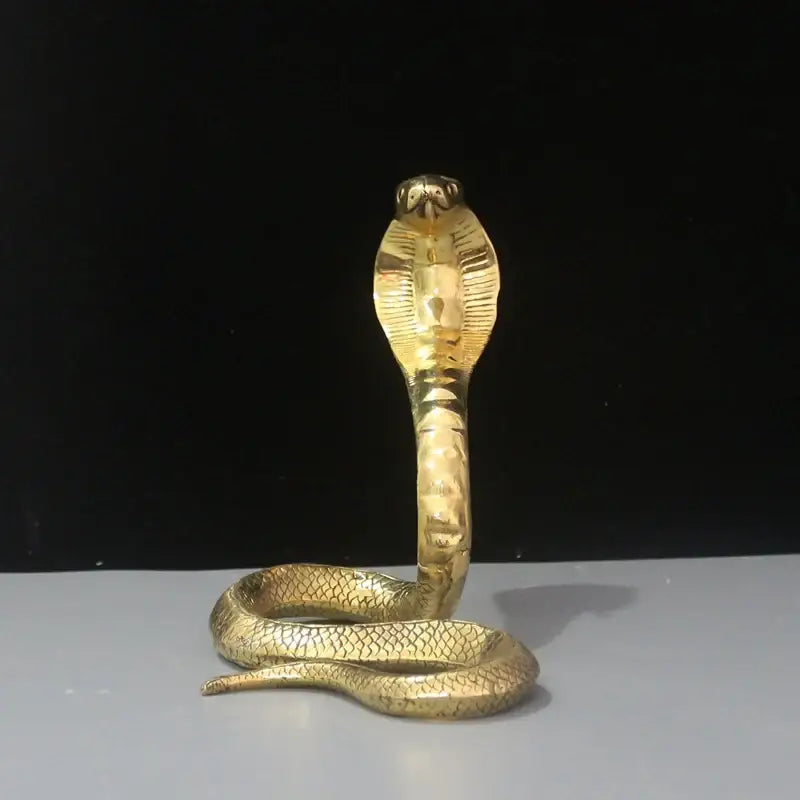 Copper Cobra Zodiac Statue