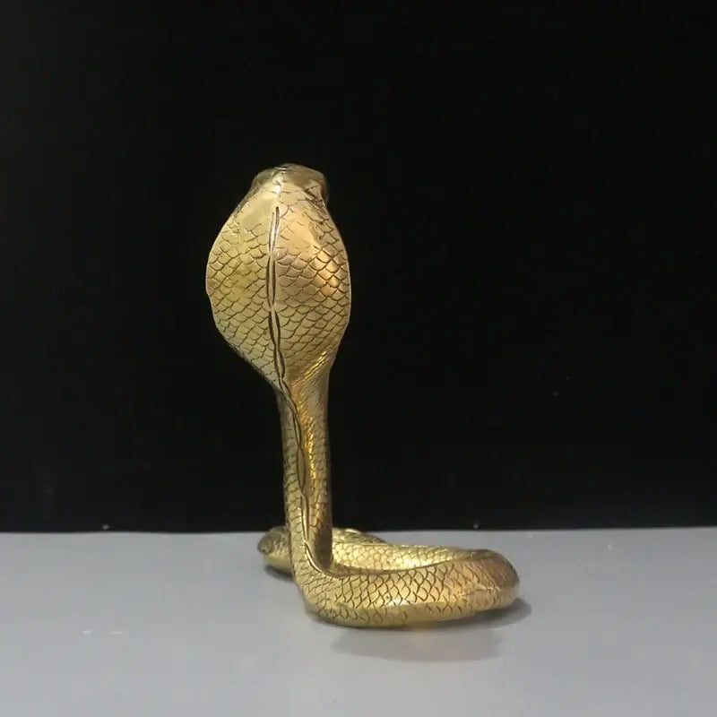 Copper Cobra Zodiac Statue