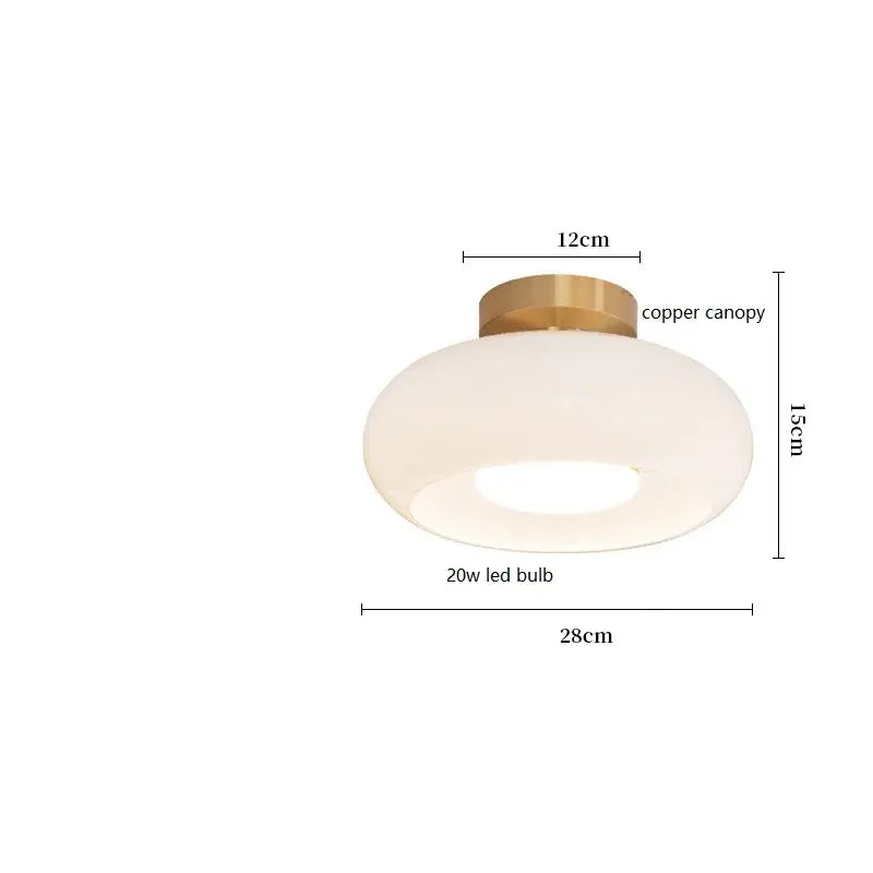 Amber Copper Pendant Light