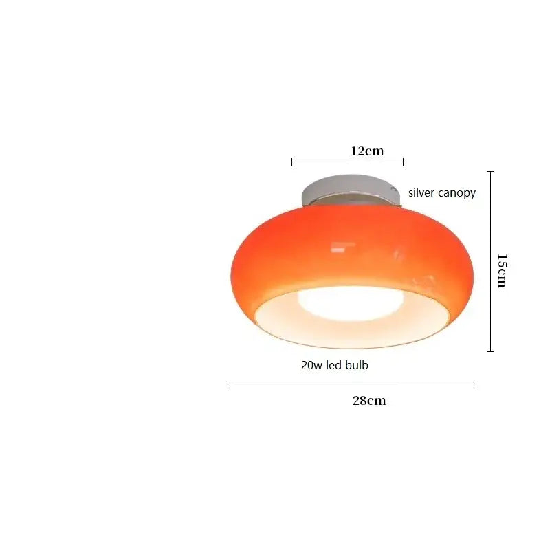 Amber Copper Pendant Light