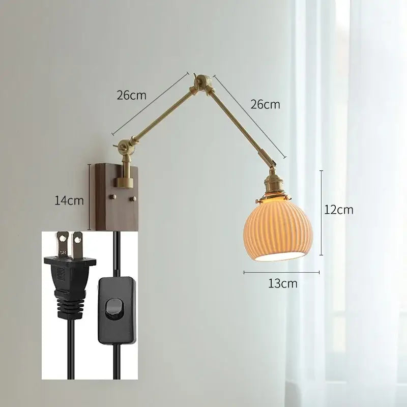 Copper Swing Arm Lamp