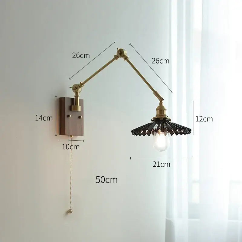 Copper Swing Arm Lamp