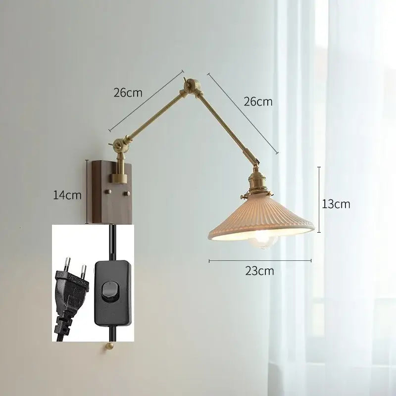 Copper Swing Arm Lamp