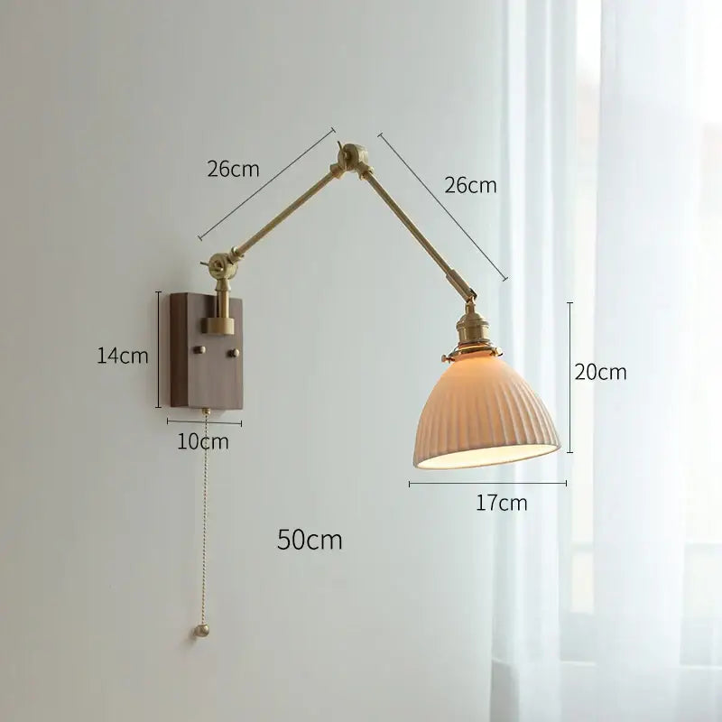 Copper Swing Arm Lamp