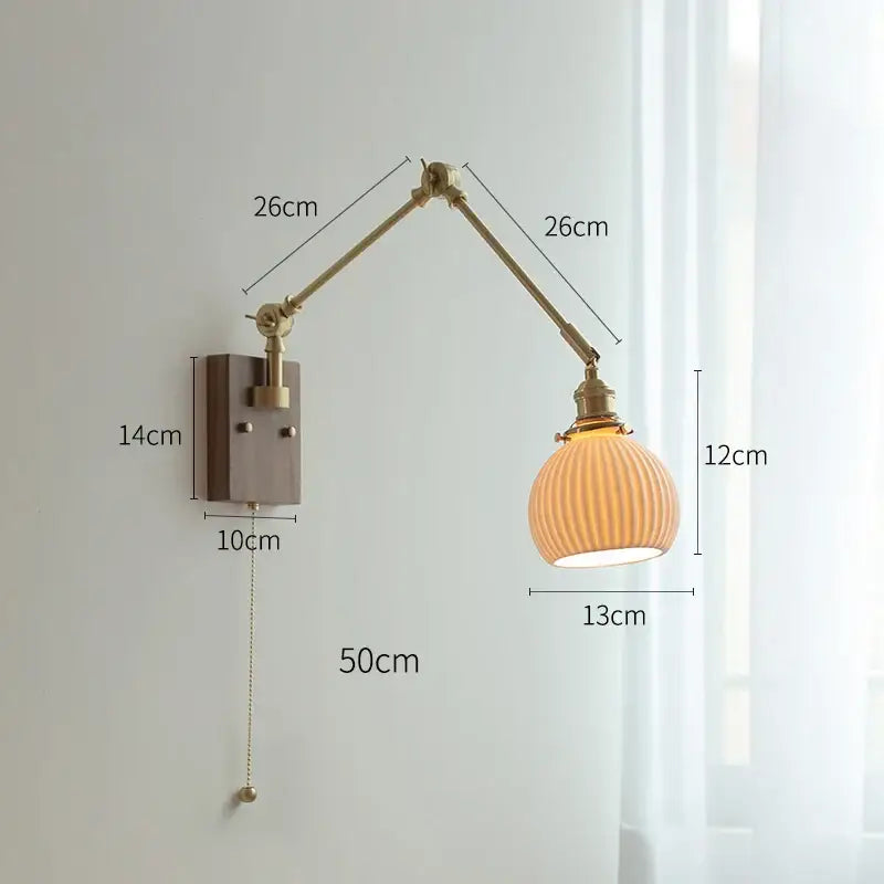 Copper Swing Arm Lamp