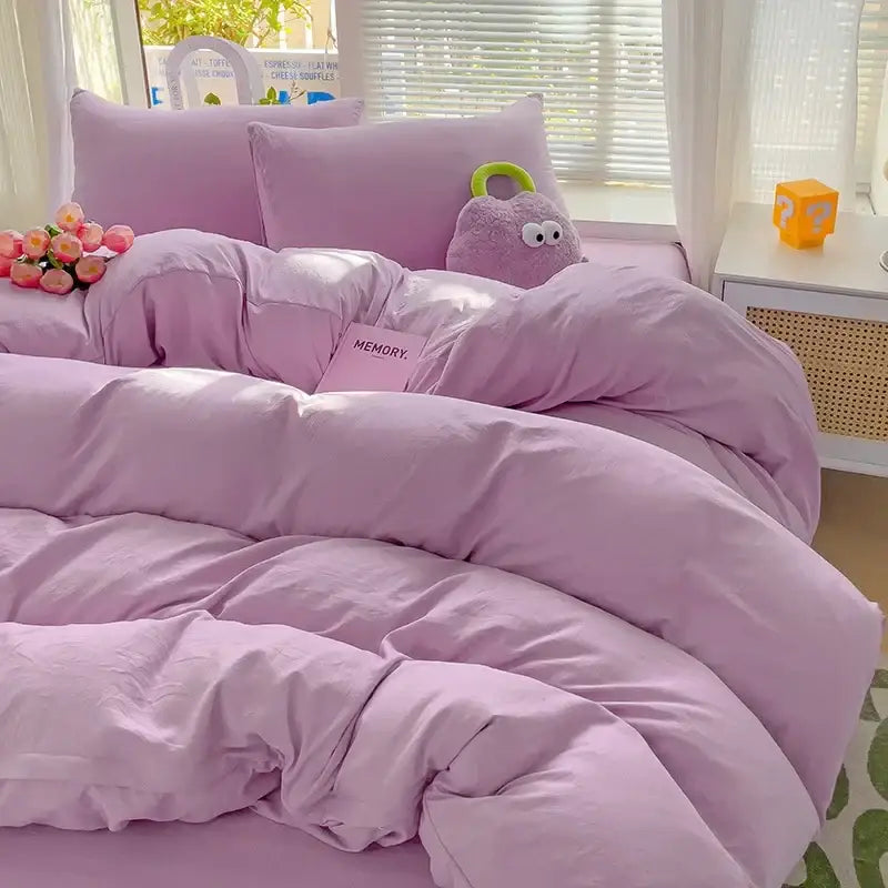 Cream Cotton Bedding Set