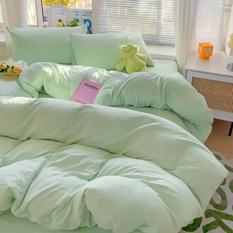 Cream Cotton Bedding Set