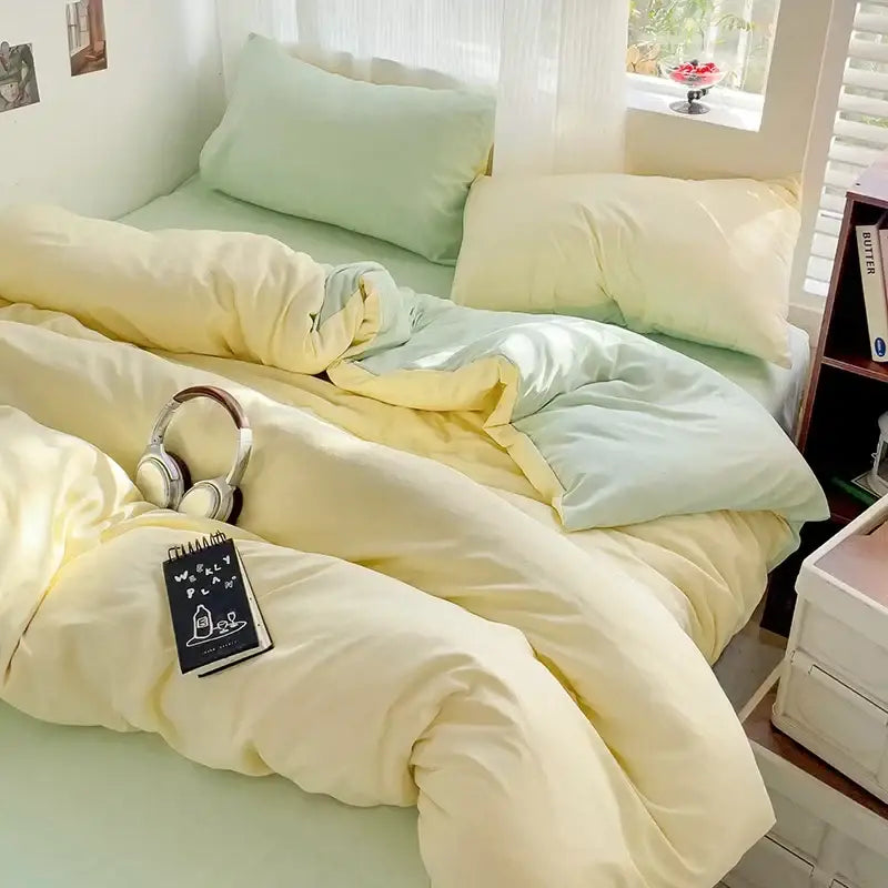 Cream Cotton Bedding Set