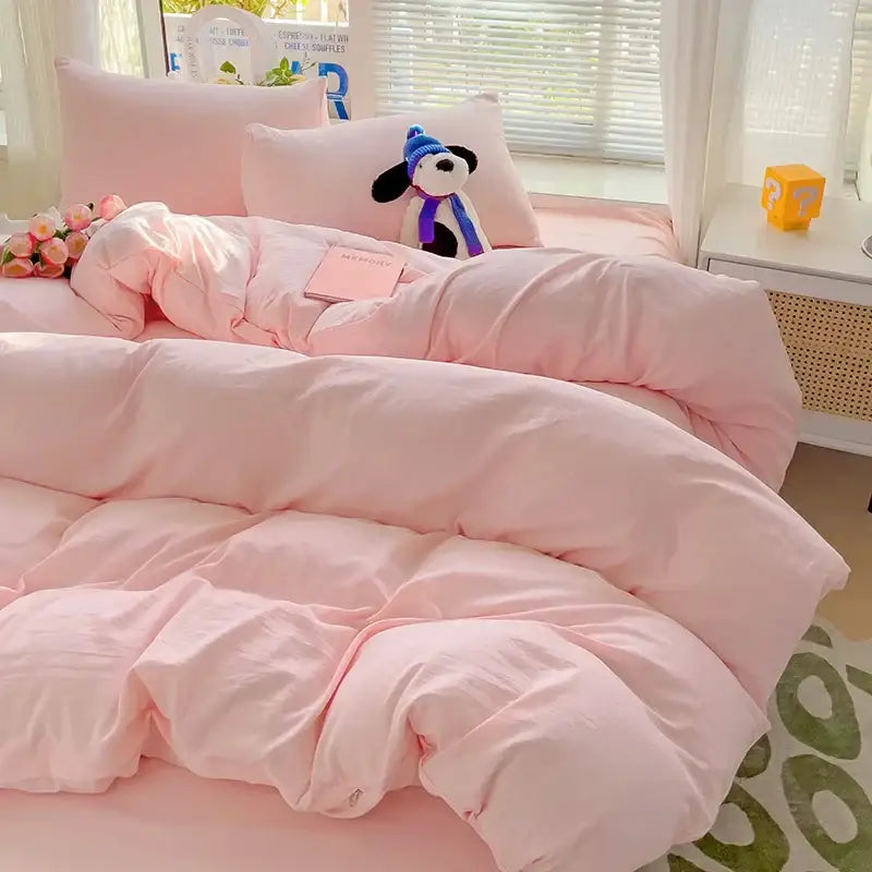 Cream Cotton Bedding Set