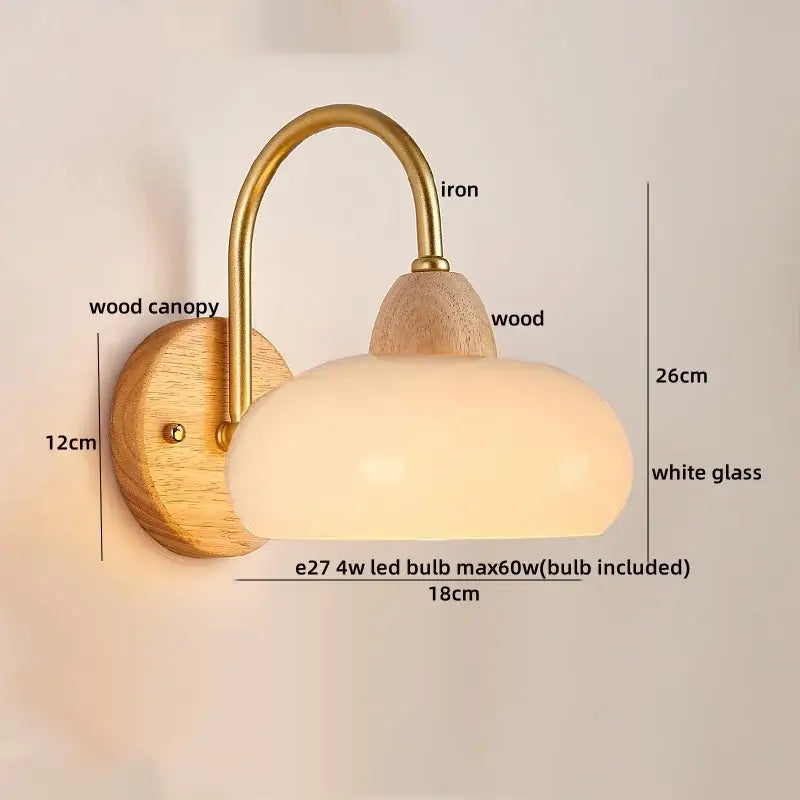 Brass Wood Cloud Sconce