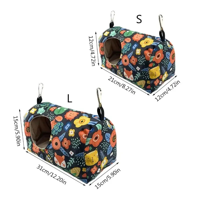 Floral Print Bird Hammock