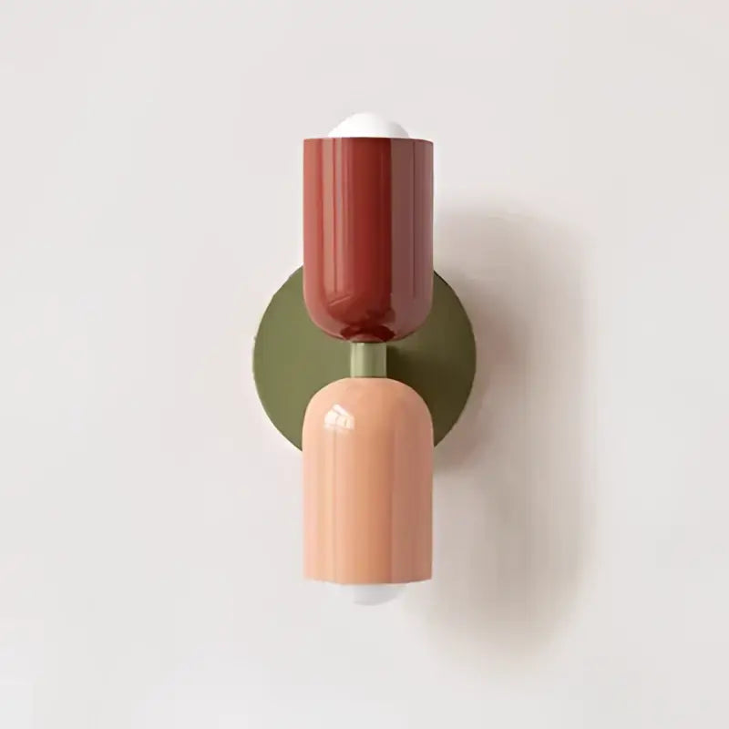Cream Double Wall Lamp
