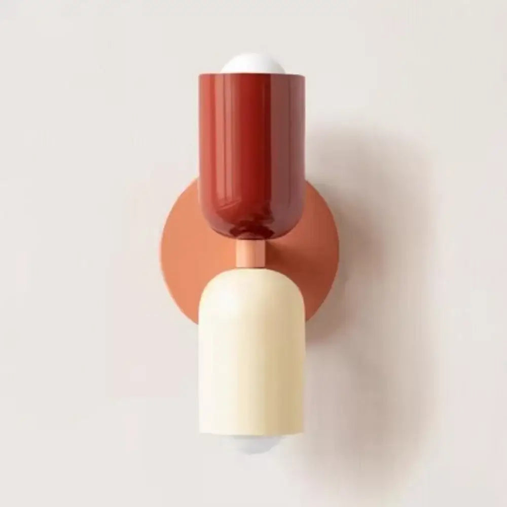 Cream Double Wall Lamp