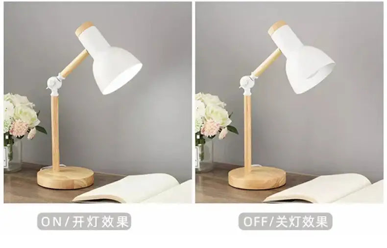 Mint Green Wooden Table Lamp