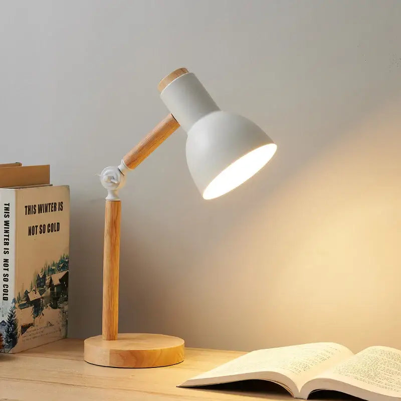 Mint Green Wooden Table Lamp