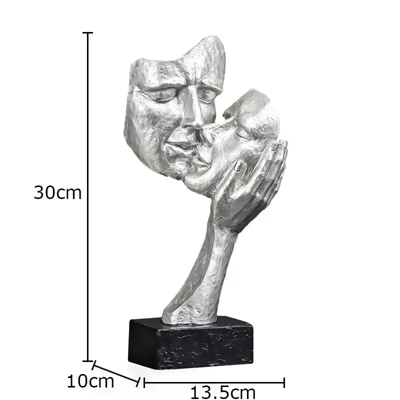 Silver Gold Modern Sculpture