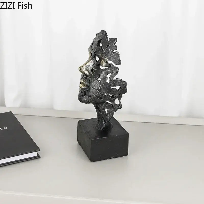 Silver Gold Modern Sculpture