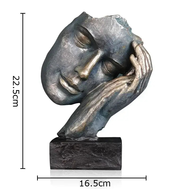 Silver Gold Modern Sculpture
