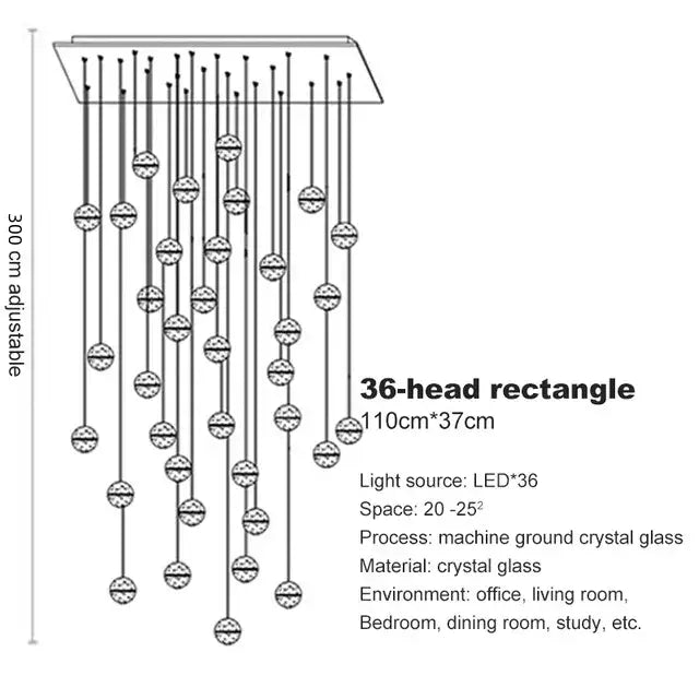 Stainless Steel Ball Chandelier