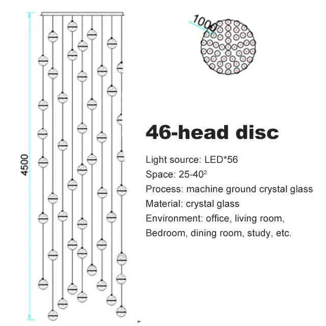Stainless Steel Ball Chandelier