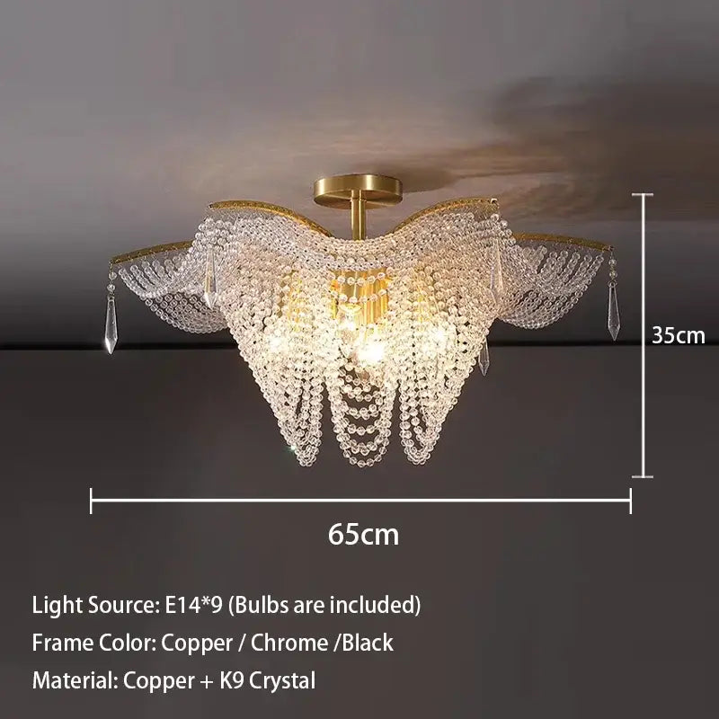 Gold Butterfly Chandelier