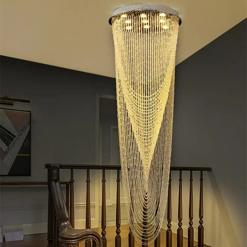 Crystal Cascade Ceiling Light