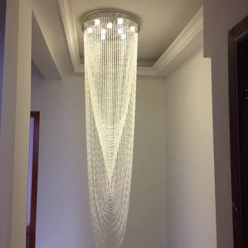 Crystal Cascade Ceiling Light