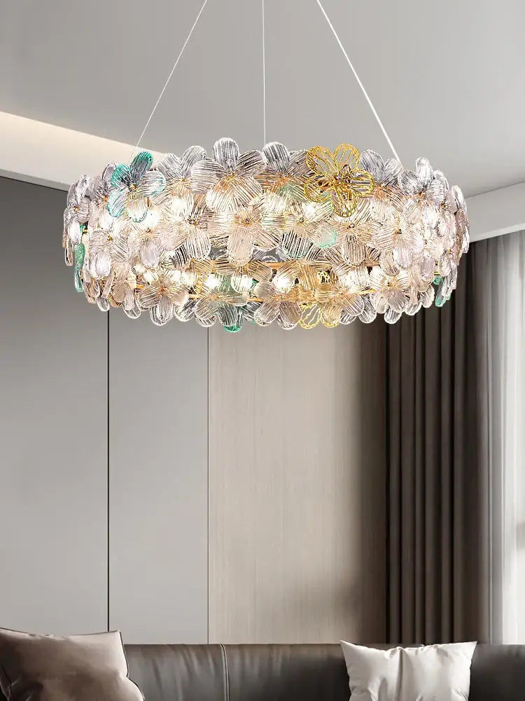Petal Crystal Chandelier Light