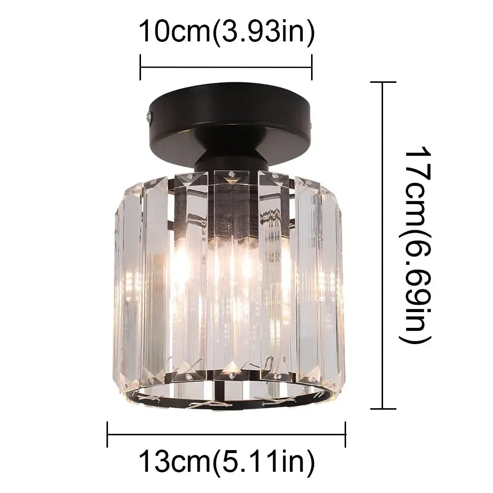 Gold Crystal Polished-Gold Pendant Light