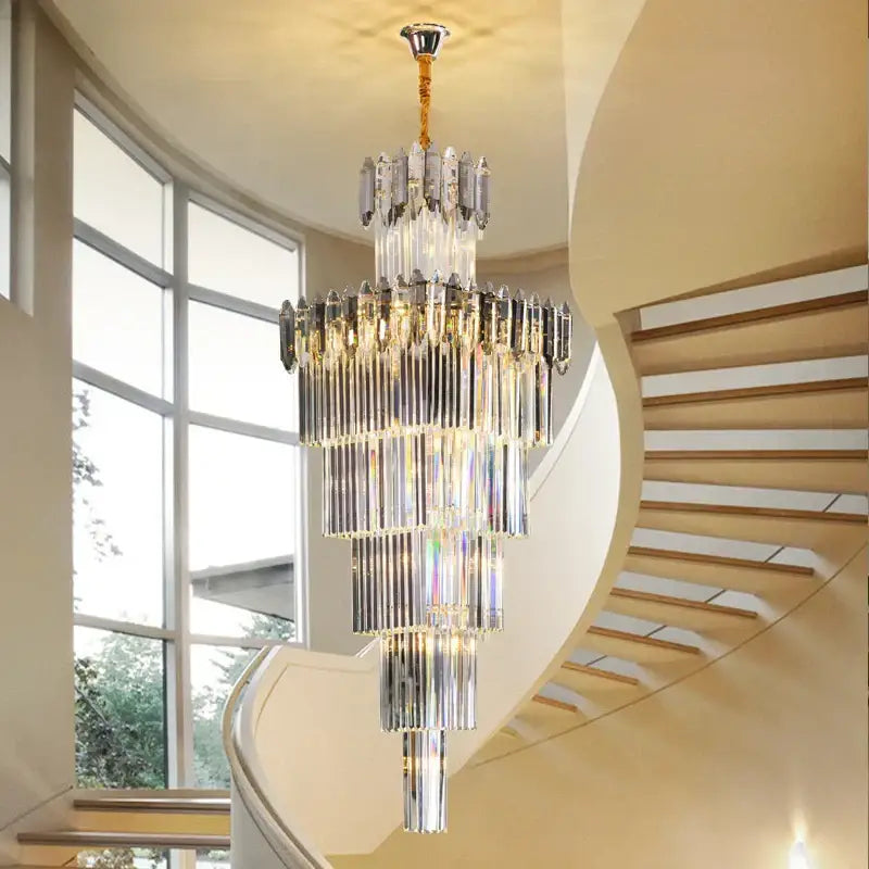 Frosted Crystal Dining Chandelier